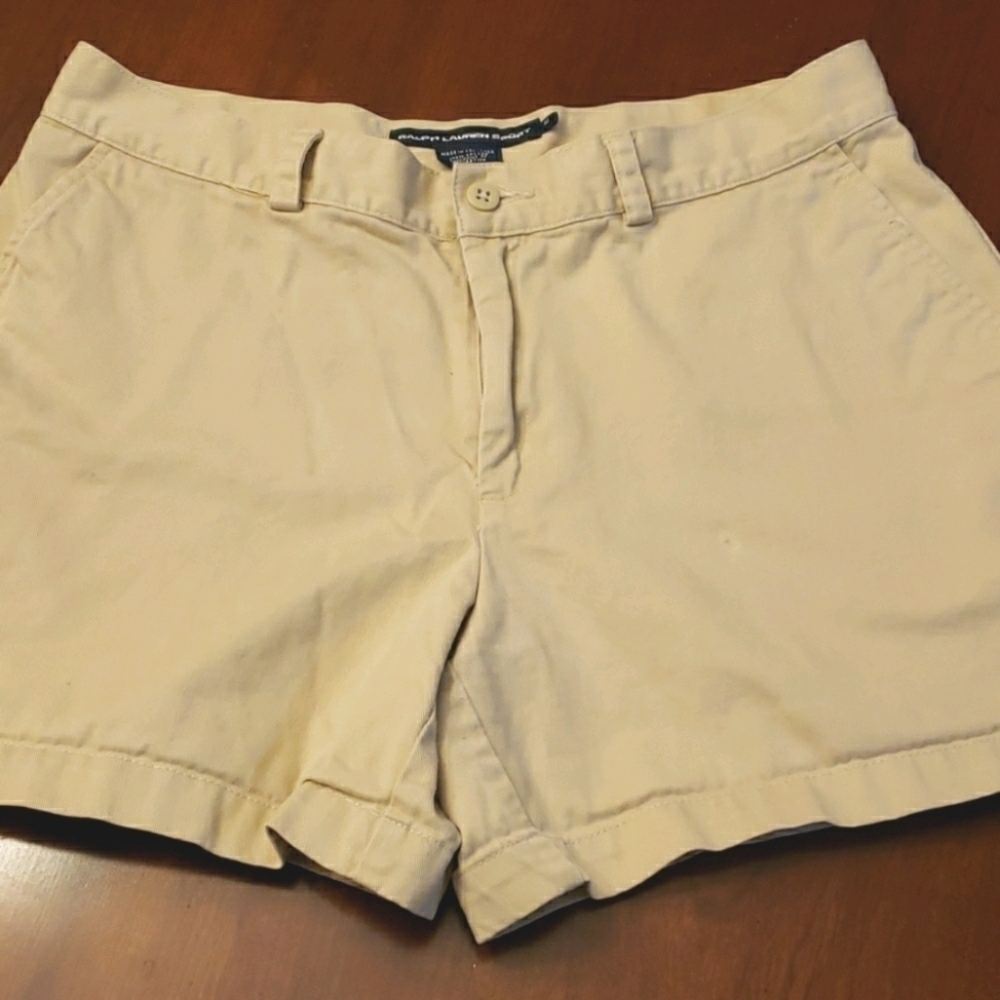 RALPH Lauren Black Label Sport Tan Khaki Bermudas